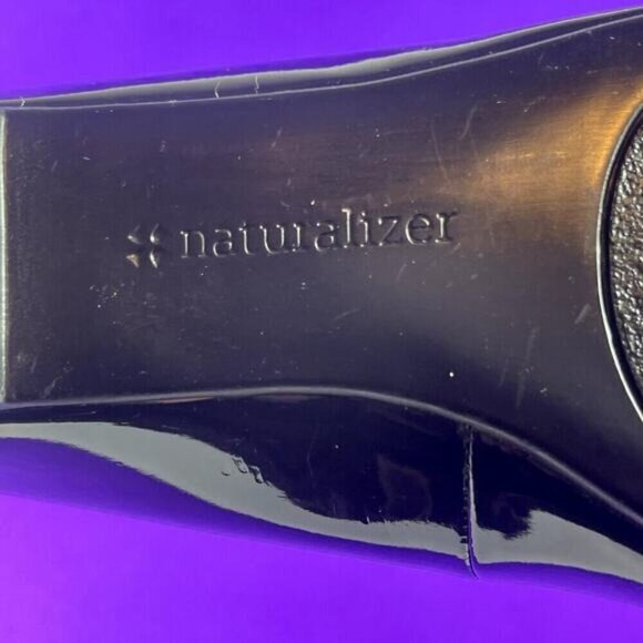 Naturalizer N5 Comfort Women's Black Patent NEHARA Round Toe Flats Shoe Size 7.5 - Picture 8 of 9